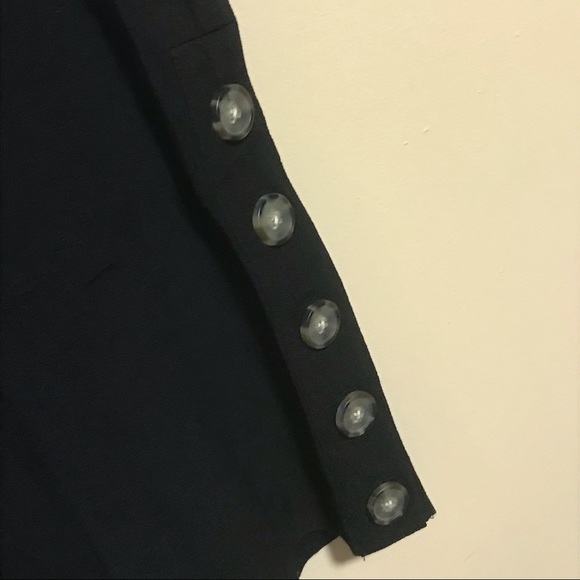 Madewell Little Black Dress With Side Buttons - Picture 3 of 6